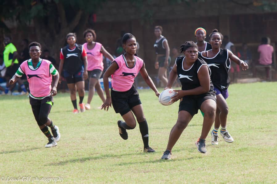 Women’s rugby in Ghana in March 2019. Illustrative file photograph.